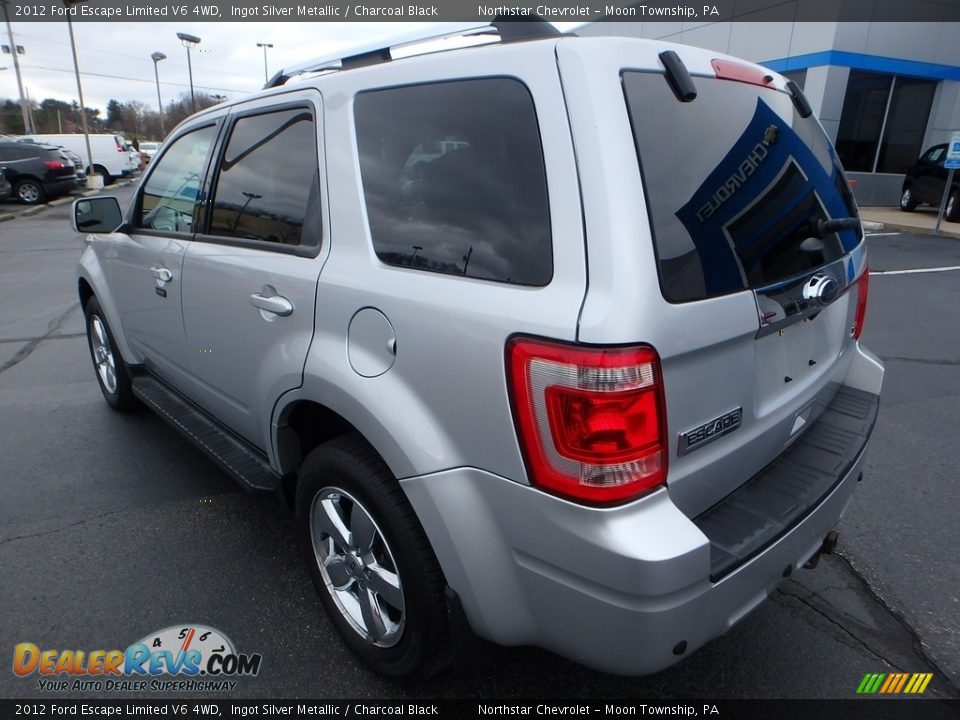 2012 Ford Escape Limited V6 4WD Ingot Silver Metallic / Charcoal Black Photo #4