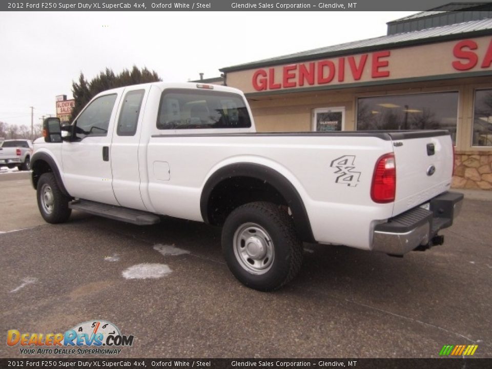 2012 Ford F250 Super Duty XL SuperCab 4x4 Oxford White / Steel Photo #4