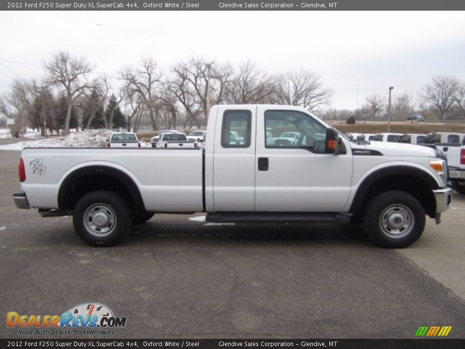 2012 Ford F250 Super Duty XL SuperCab 4x4 Oxford White / Steel Photo #6