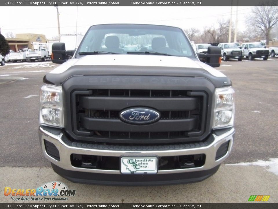2012 Ford F250 Super Duty XL SuperCab 4x4 Oxford White / Steel Photo #7