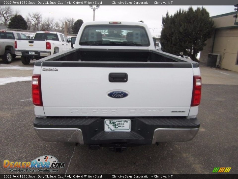 2012 Ford F250 Super Duty XL SuperCab 4x4 Oxford White / Steel Photo #8