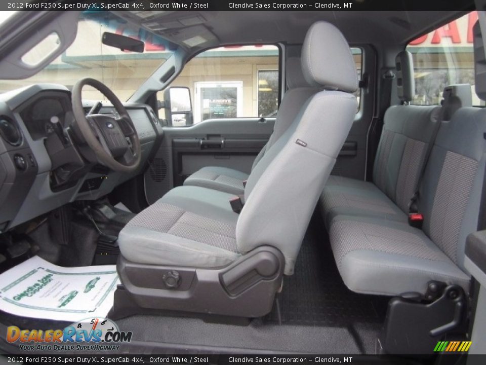 2012 Ford F250 Super Duty XL SuperCab 4x4 Oxford White / Steel Photo #11