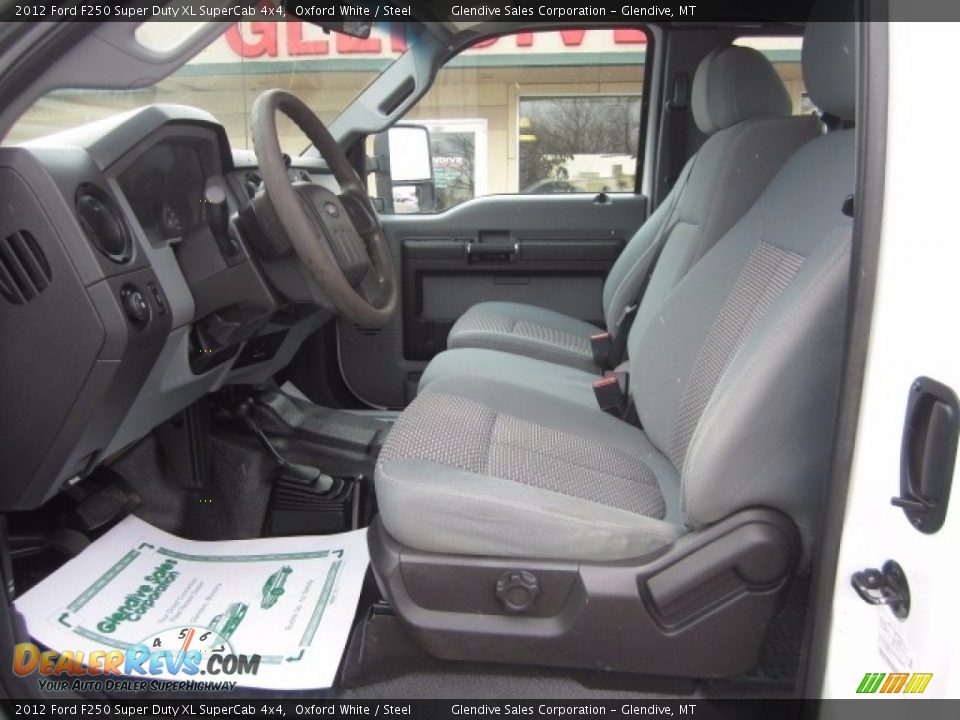 2012 Ford F250 Super Duty XL SuperCab 4x4 Oxford White / Steel Photo #12