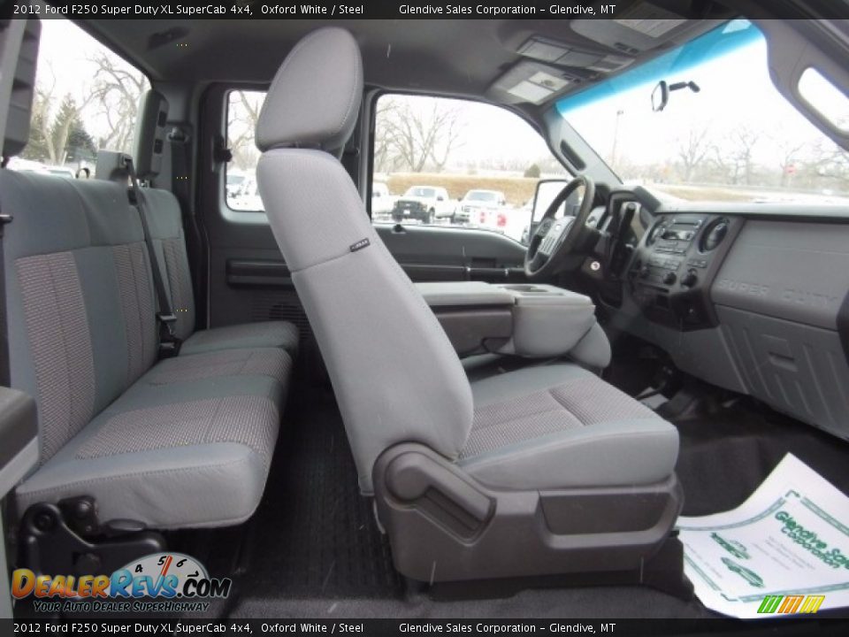 2012 Ford F250 Super Duty XL SuperCab 4x4 Oxford White / Steel Photo #15
