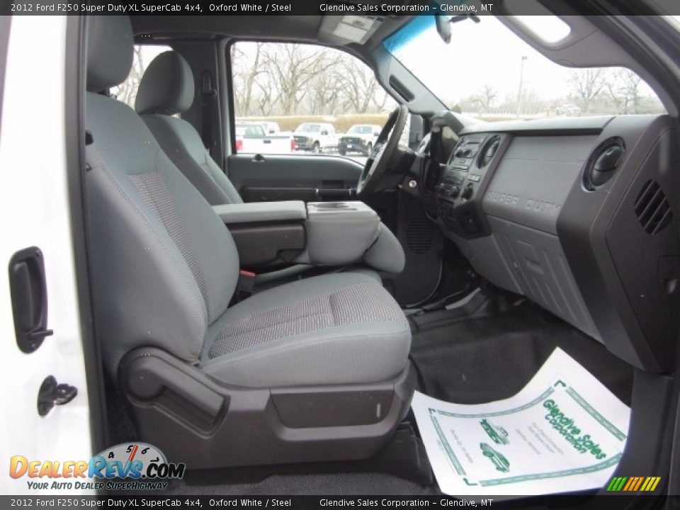 2012 Ford F250 Super Duty XL SuperCab 4x4 Oxford White / Steel Photo #17