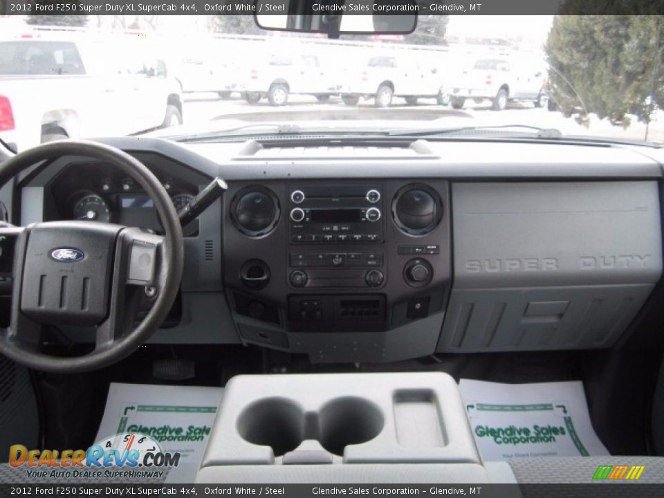 2012 Ford F250 Super Duty XL SuperCab 4x4 Oxford White / Steel Photo #20