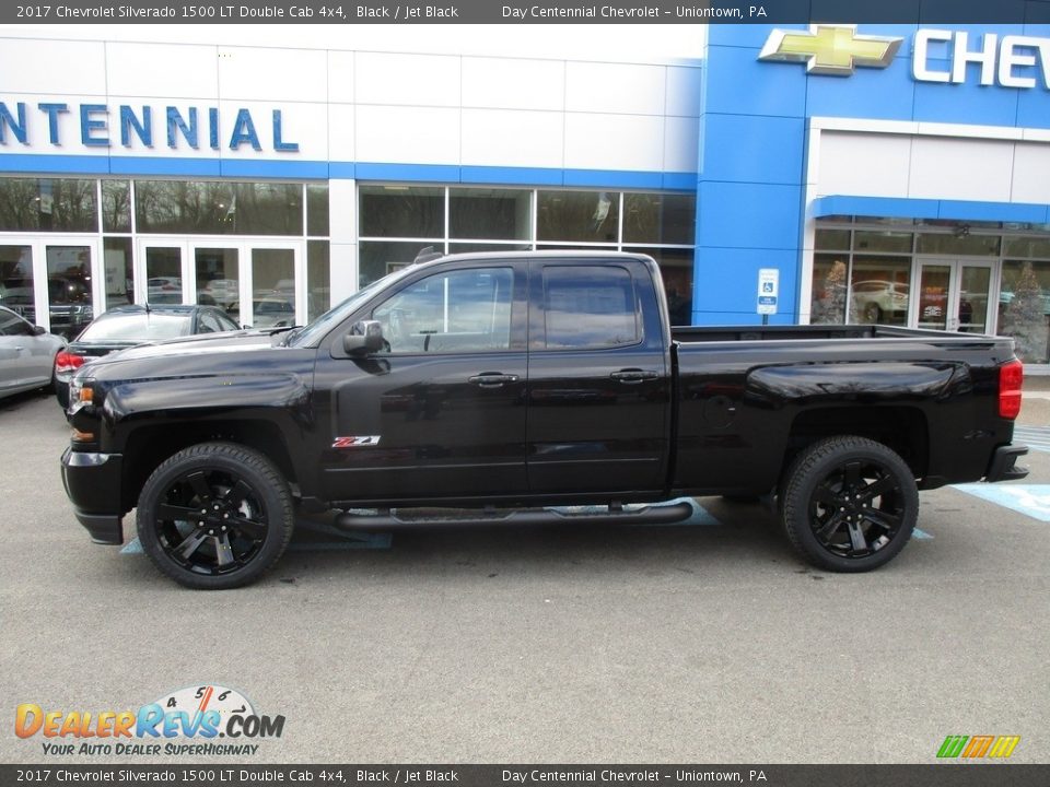 2017 Chevrolet Silverado 1500 LT Double Cab 4x4 Black / Jet Black Photo #2
