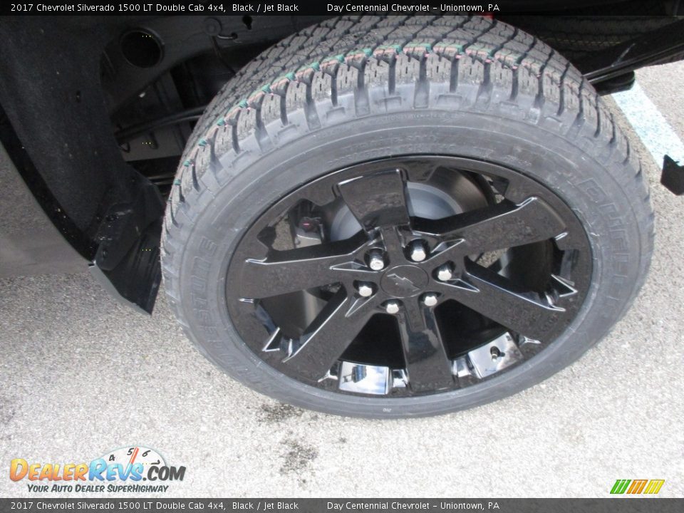 2017 Chevrolet Silverado 1500 LT Double Cab 4x4 Black / Jet Black Photo #3