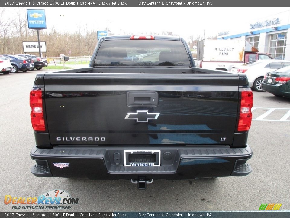 2017 Chevrolet Silverado 1500 LT Double Cab 4x4 Black / Jet Black Photo #5