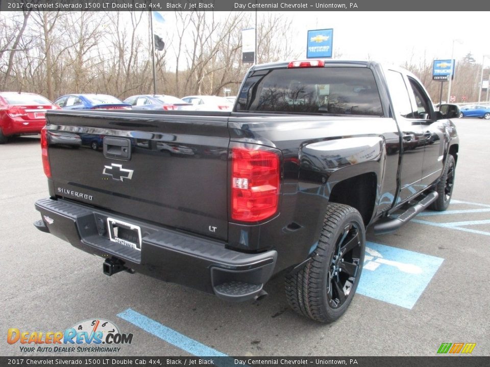 2017 Chevrolet Silverado 1500 LT Double Cab 4x4 Black / Jet Black Photo #6