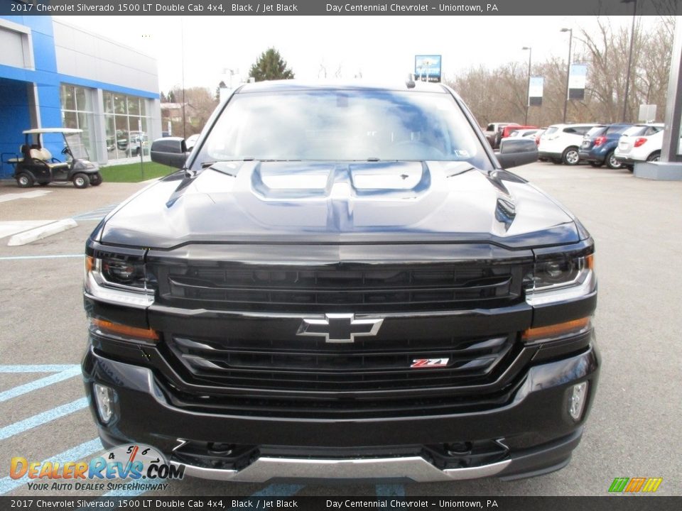 2017 Chevrolet Silverado 1500 LT Double Cab 4x4 Black / Jet Black Photo #10