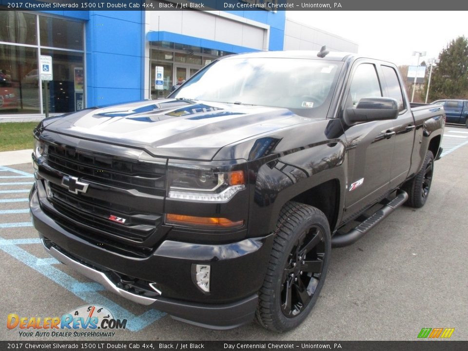 2017 Chevrolet Silverado 1500 LT Double Cab 4x4 Black / Jet Black Photo #11