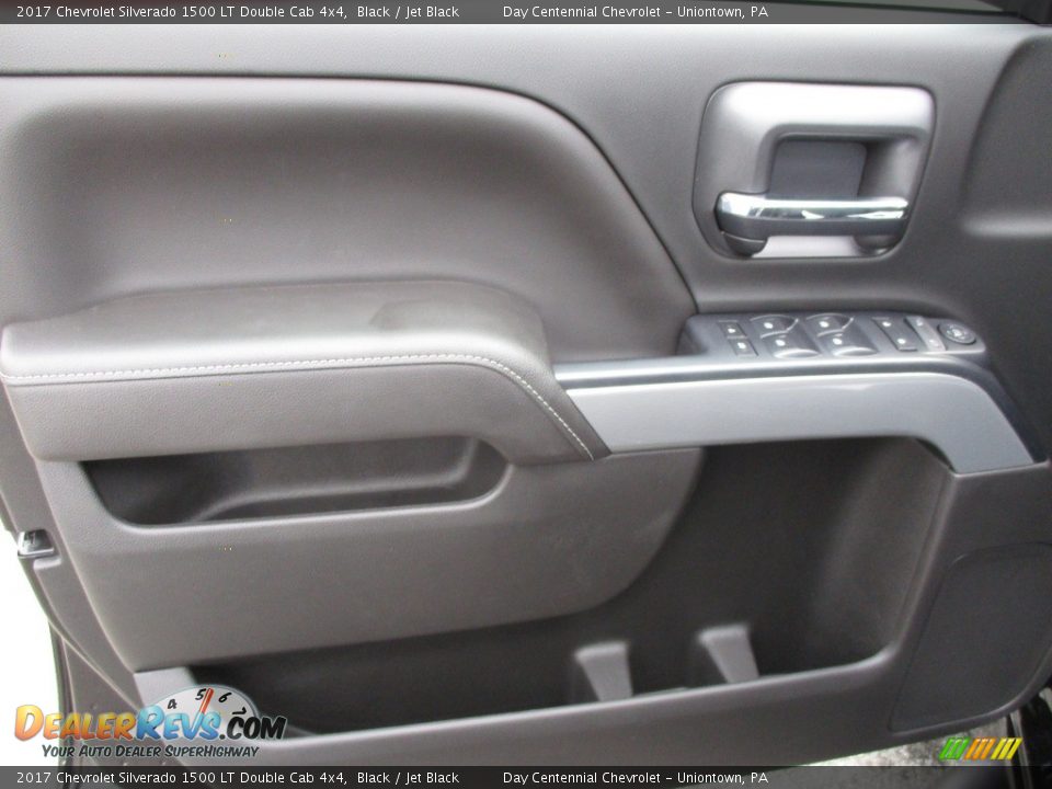 2017 Chevrolet Silverado 1500 LT Double Cab 4x4 Black / Jet Black Photo #12