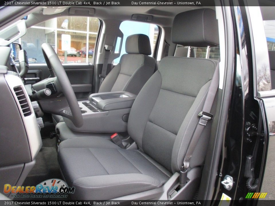 2017 Chevrolet Silverado 1500 LT Double Cab 4x4 Black / Jet Black Photo #13