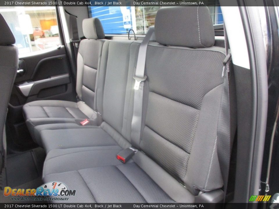 2017 Chevrolet Silverado 1500 LT Double Cab 4x4 Black / Jet Black Photo #14