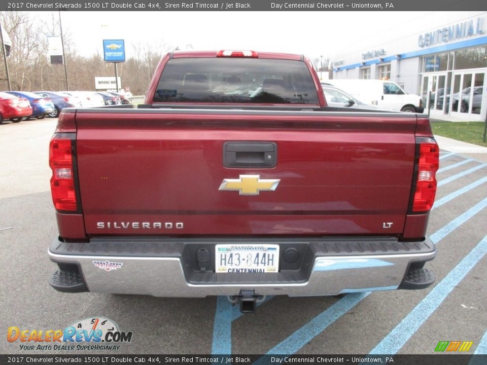2017 Chevrolet Silverado 1500 LT Double Cab 4x4 Siren Red Tintcoat / Jet Black Photo #5