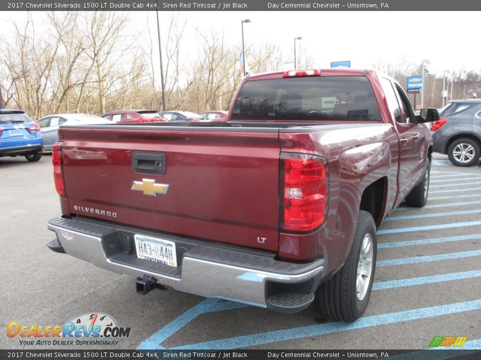 2017 Chevrolet Silverado 1500 LT Double Cab 4x4 Siren Red Tintcoat / Jet Black Photo #6