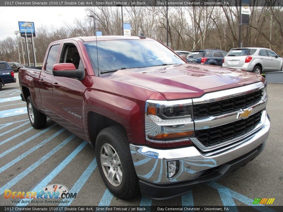 2017 Chevrolet Silverado 1500 LT Double Cab 4x4 Siren Red Tintcoat / Jet Black Photo #8