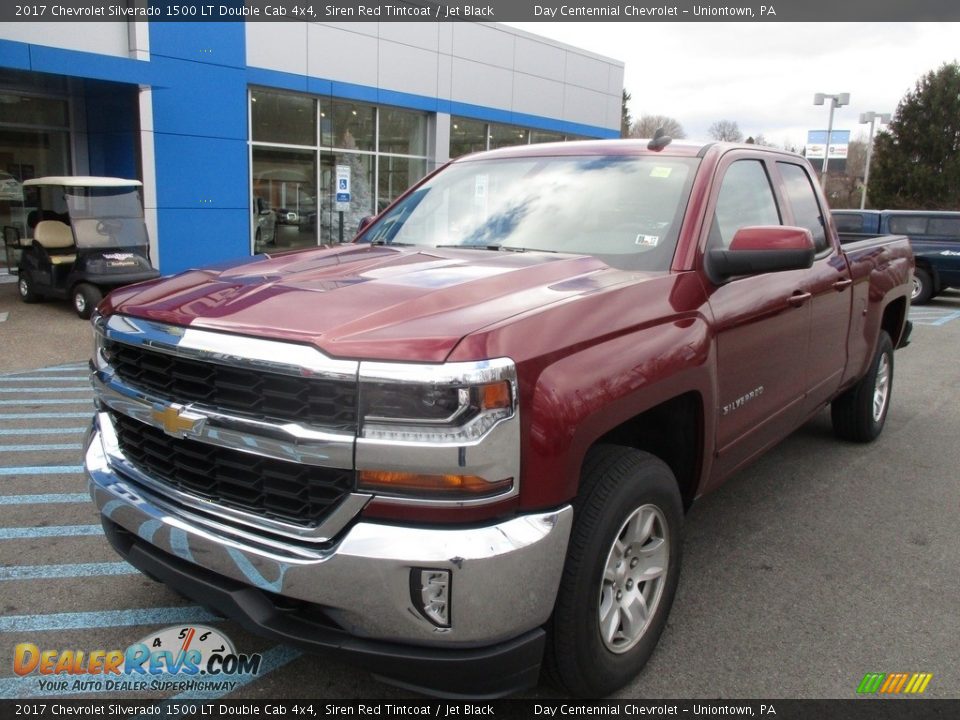 2017 Chevrolet Silverado 1500 LT Double Cab 4x4 Siren Red Tintcoat / Jet Black Photo #10