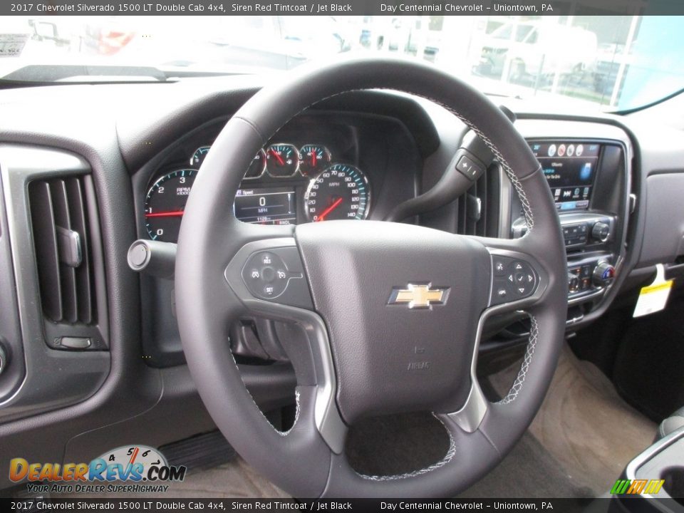 2017 Chevrolet Silverado 1500 LT Double Cab 4x4 Siren Red Tintcoat / Jet Black Photo #14