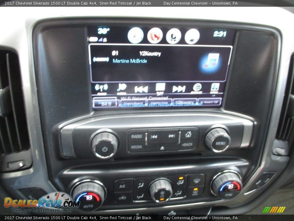 2017 Chevrolet Silverado 1500 LT Double Cab 4x4 Siren Red Tintcoat / Jet Black Photo #15
