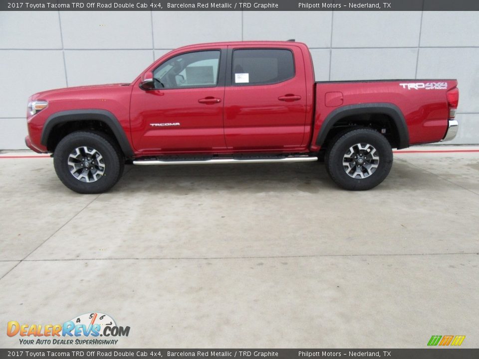 2017 Toyota Tacoma TRD Off Road Double Cab 4x4 Barcelona Red Metallic / TRD Graphite Photo #6