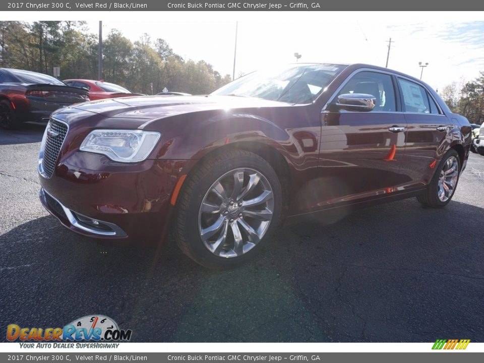 2017 Chrysler 300 C Velvet Red / Black/Linen Photo #3