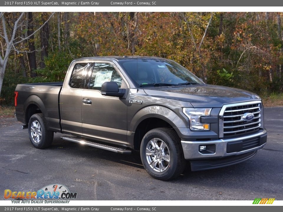 2017 Ford F150 XLT SuperCab Magnetic / Earth Gray Photo #1