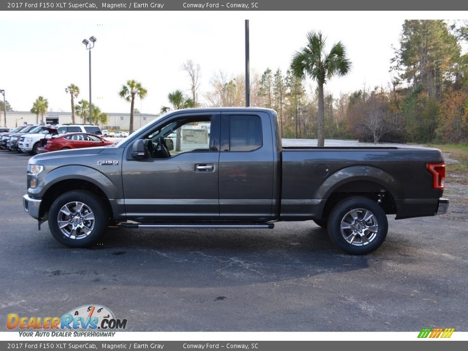 2017 Ford F150 XLT SuperCab Magnetic / Earth Gray Photo #7