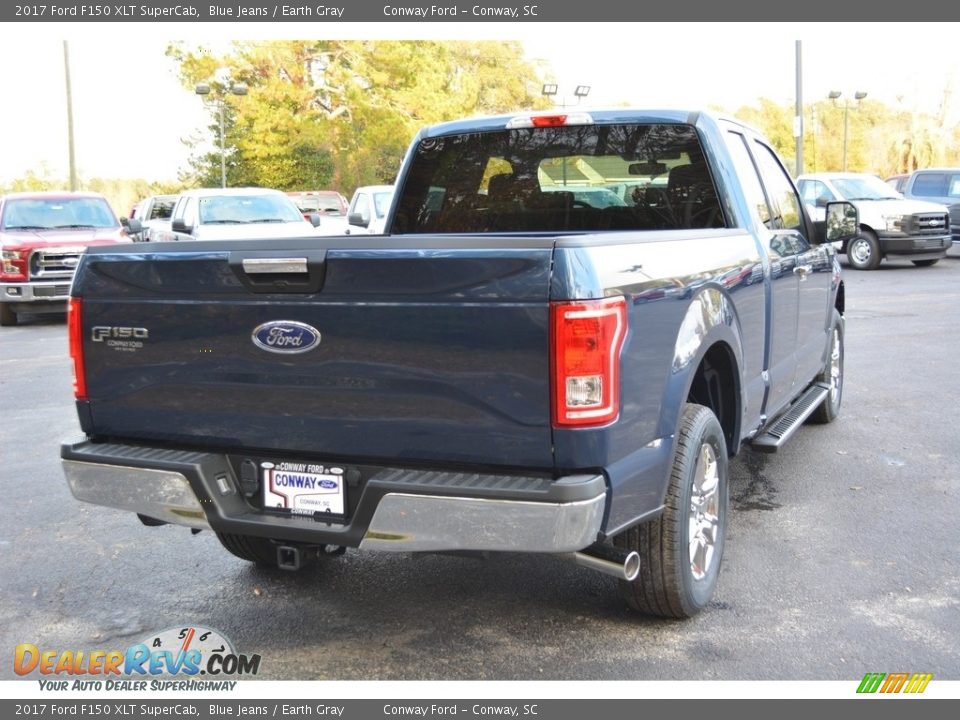 2017 Ford F150 XLT SuperCab Blue Jeans / Earth Gray Photo #3