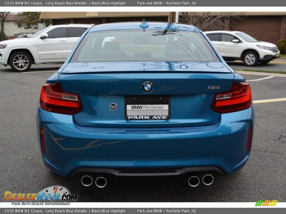 2016 BMW M2 Coupe Long Beach Blue Metallic / Black/Blue Highlight Photo #4