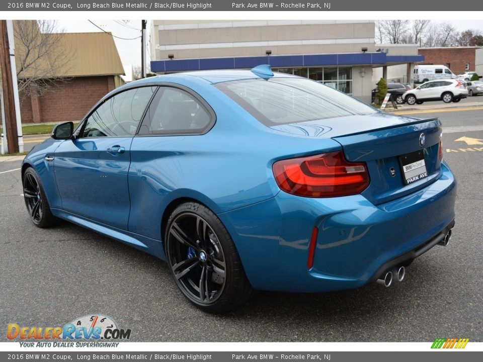 2016 BMW M2 Coupe Long Beach Blue Metallic / Black/Blue Highlight Photo #5