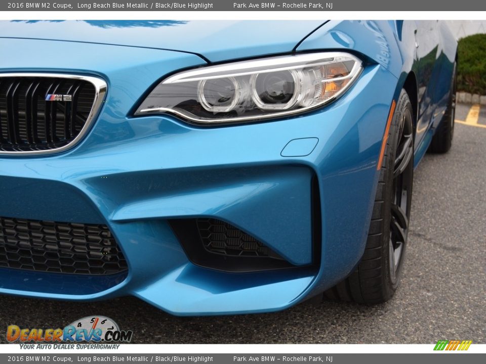 2016 BMW M2 Coupe Long Beach Blue Metallic / Black/Blue Highlight Photo #31