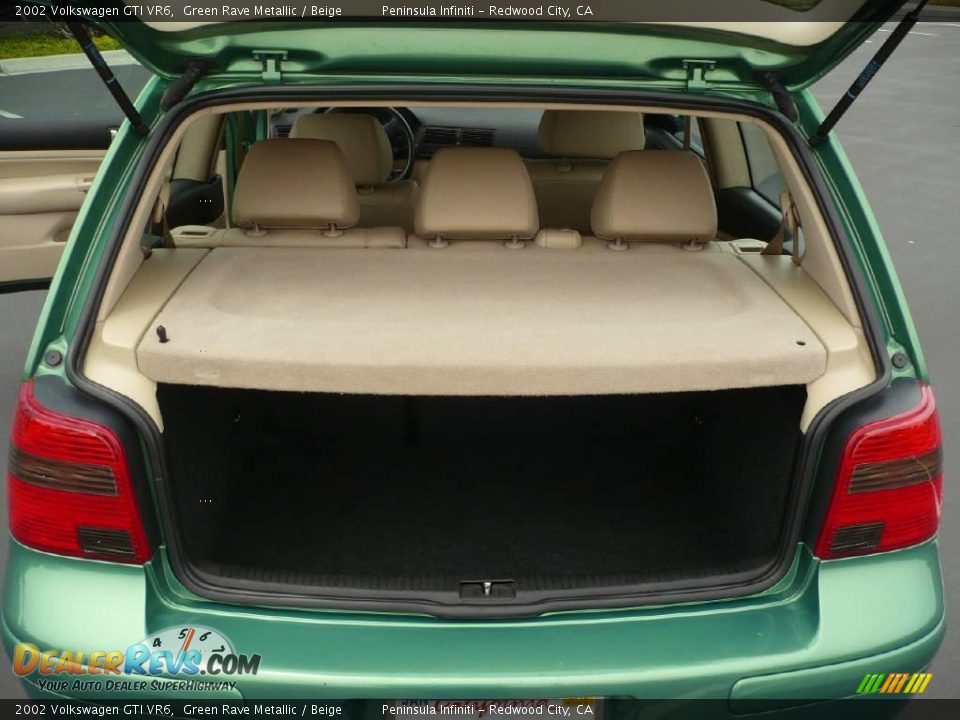 2002 Volkswagen GTI VR6 Green Rave Metallic / Beige Photo #10