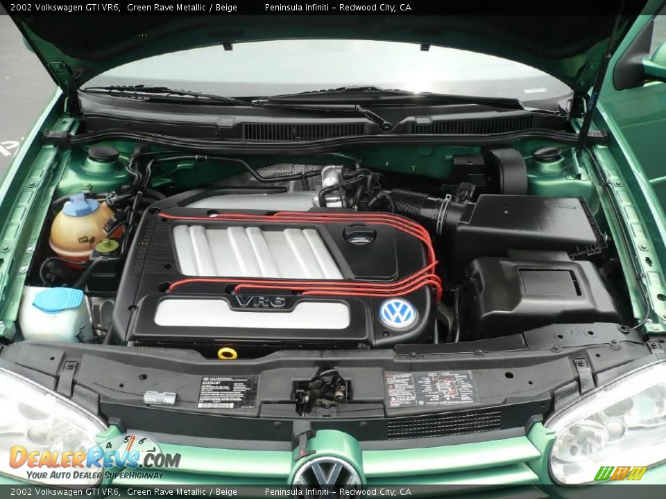 2002 Volkswagen GTI VR6 Green Rave Metallic / Beige Photo #11