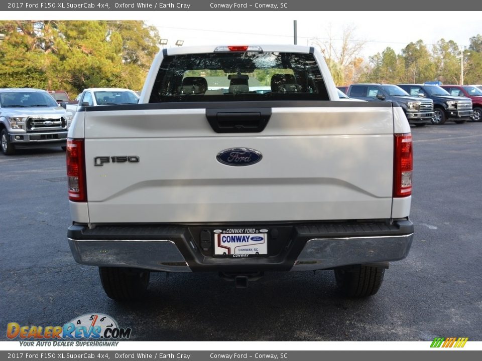 2017 Ford F150 XL SuperCab 4x4 Oxford White / Earth Gray Photo #4