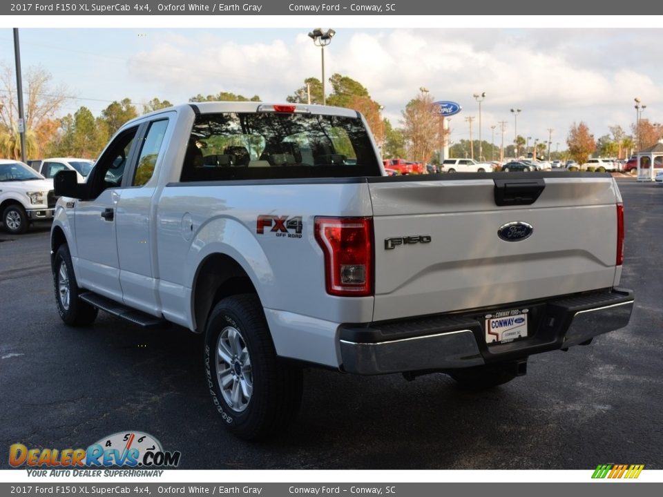 2017 Ford F150 XL SuperCab 4x4 Oxford White / Earth Gray Photo #7