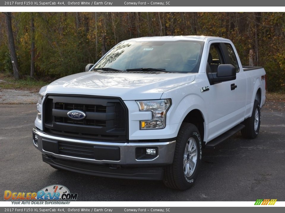 2017 Ford F150 XL SuperCab 4x4 Oxford White / Earth Gray Photo #11