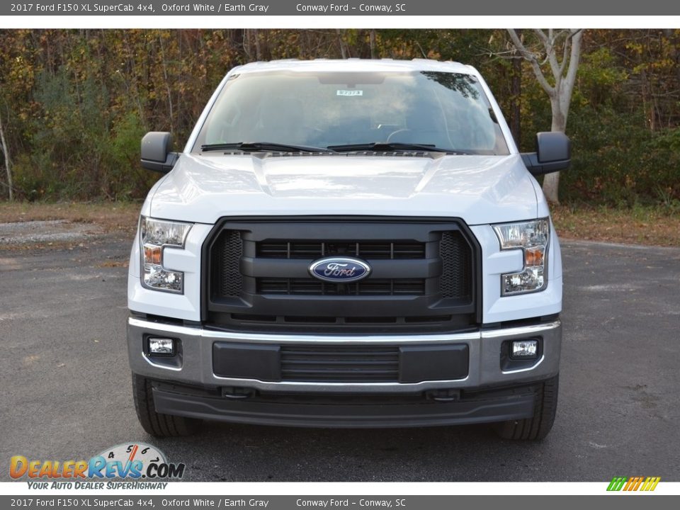 2017 Ford F150 XL SuperCab 4x4 Oxford White / Earth Gray Photo #12