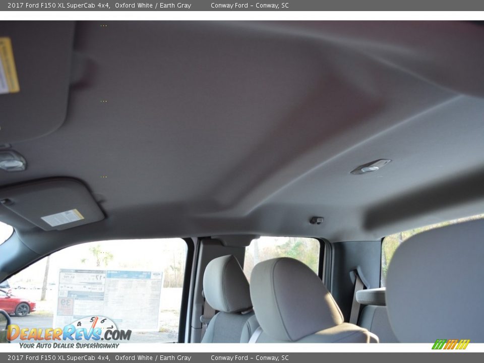 2017 Ford F150 XL SuperCab 4x4 Oxford White / Earth Gray Photo #13