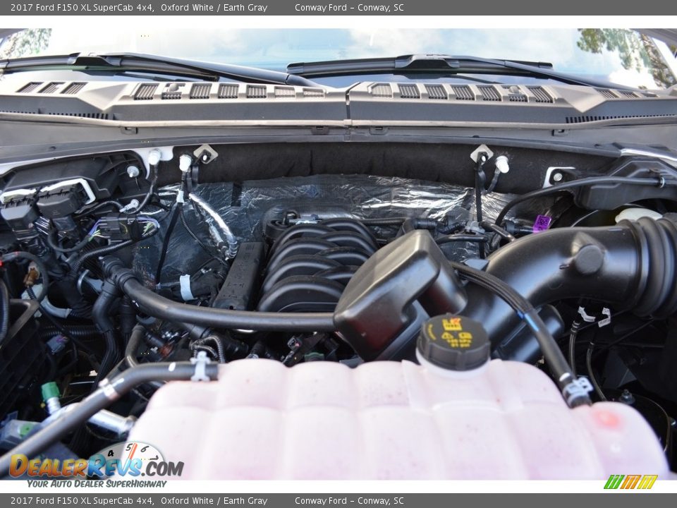 2017 Ford F150 XL SuperCab 4x4 Oxford White / Earth Gray Photo #14