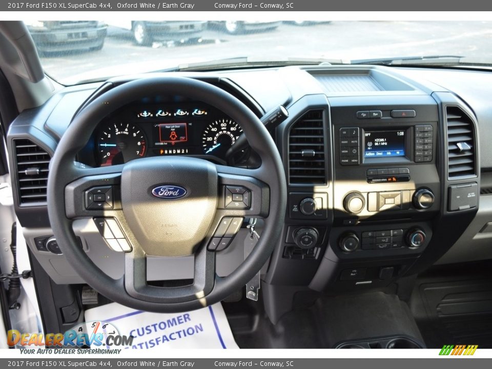 2017 Ford F150 XL SuperCab 4x4 Oxford White / Earth Gray Photo #19
