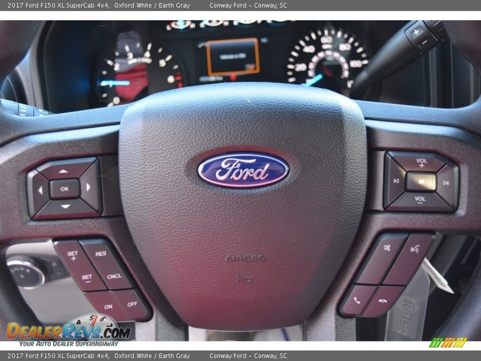 2017 Ford F150 XL SuperCab 4x4 Oxford White / Earth Gray Photo #23