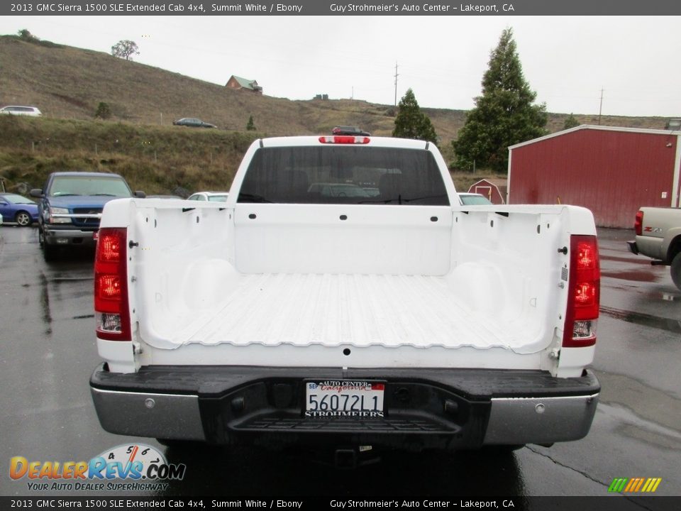 2013 GMC Sierra 1500 SLE Extended Cab 4x4 Summit White / Ebony Photo #6