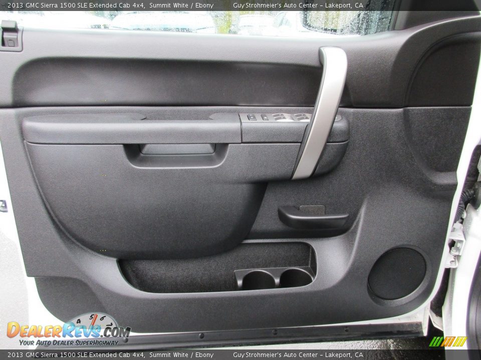 2013 GMC Sierra 1500 SLE Extended Cab 4x4 Summit White / Ebony Photo #9