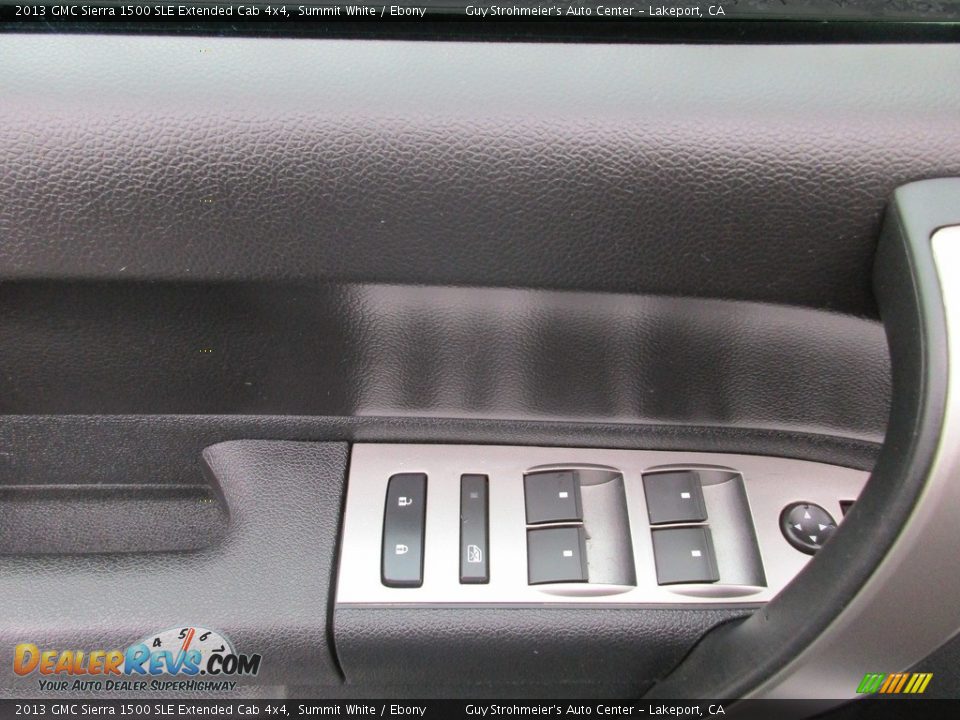 2013 GMC Sierra 1500 SLE Extended Cab 4x4 Summit White / Ebony Photo #10