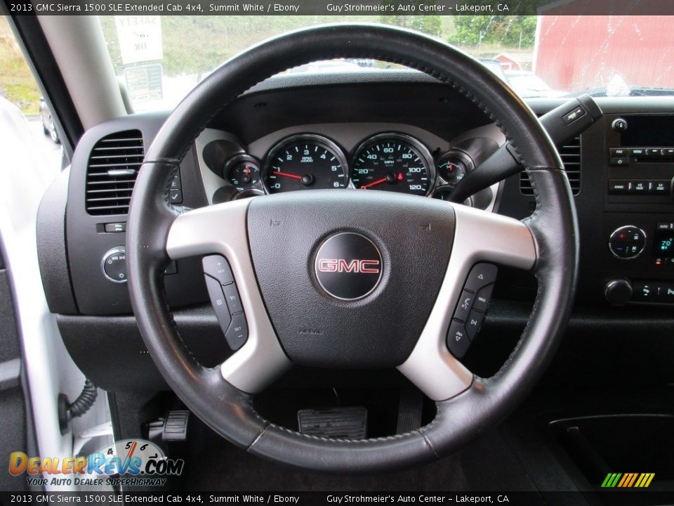 2013 GMC Sierra 1500 SLE Extended Cab 4x4 Summit White / Ebony Photo #12