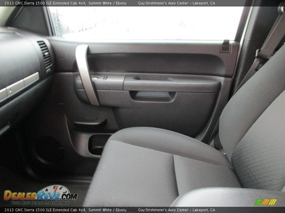 2013 GMC Sierra 1500 SLE Extended Cab 4x4 Summit White / Ebony Photo #14