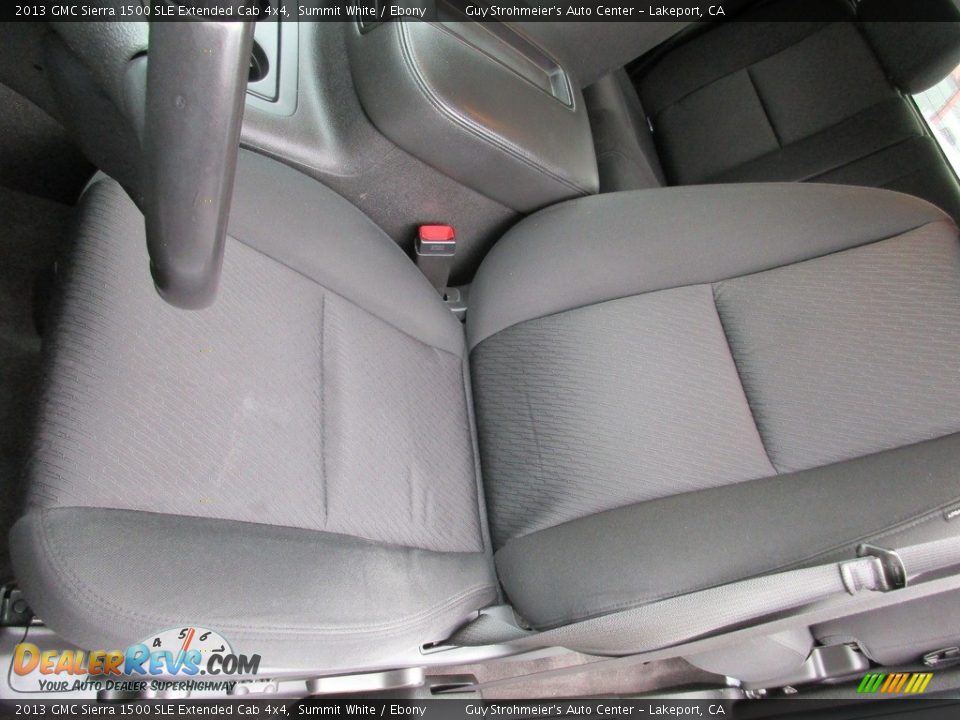 2013 GMC Sierra 1500 SLE Extended Cab 4x4 Summit White / Ebony Photo #17