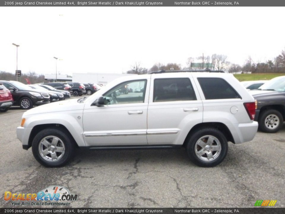 2006 Jeep Grand Cherokee Limited 4x4 Bright Silver Metallic / Dark Khaki/Light Graystone Photo #3